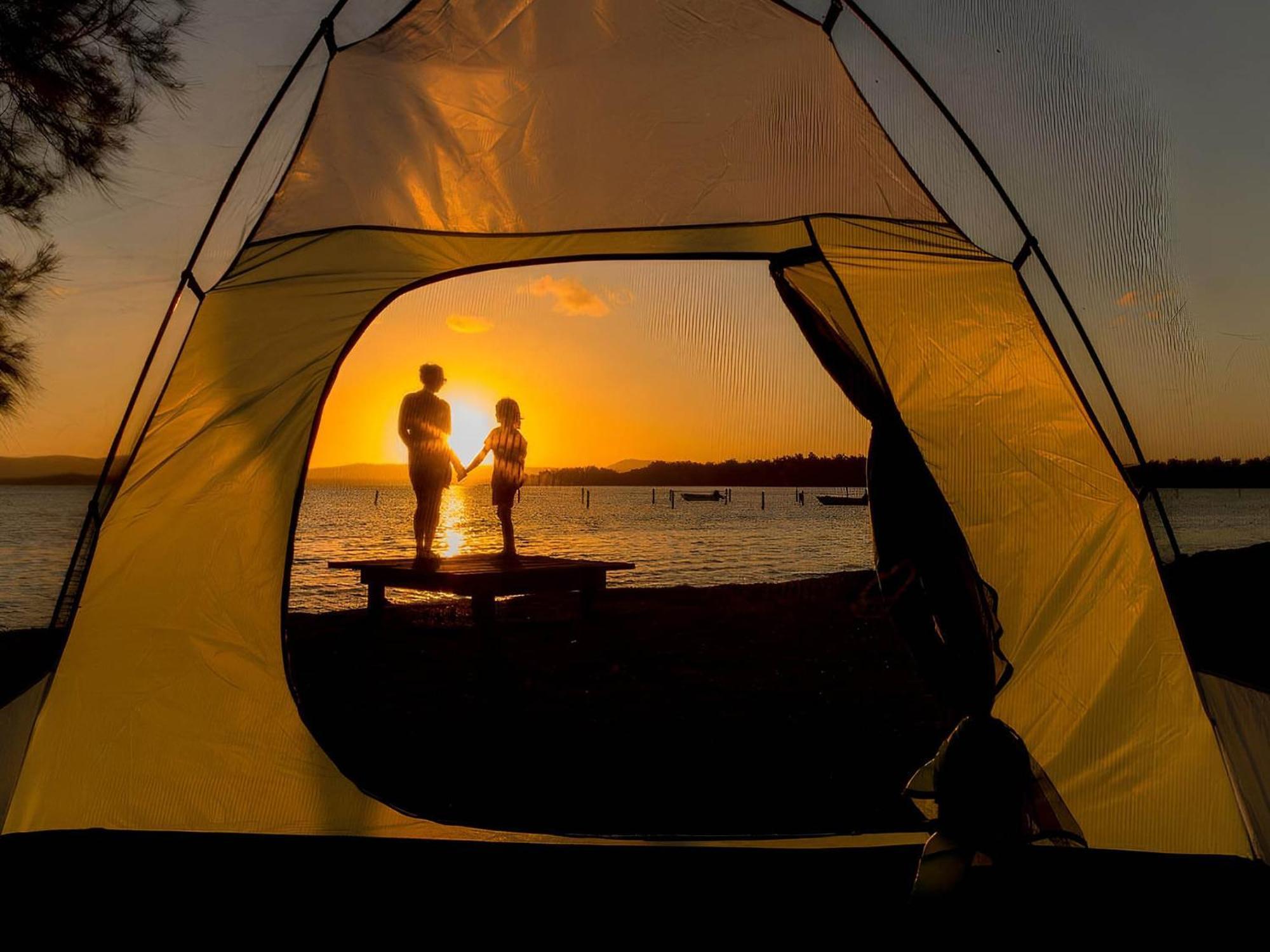Lakeside Forster Holiday Park Bagian luar foto